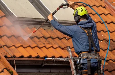 Démoussage et hydrofuge de toiture à Plumaudan